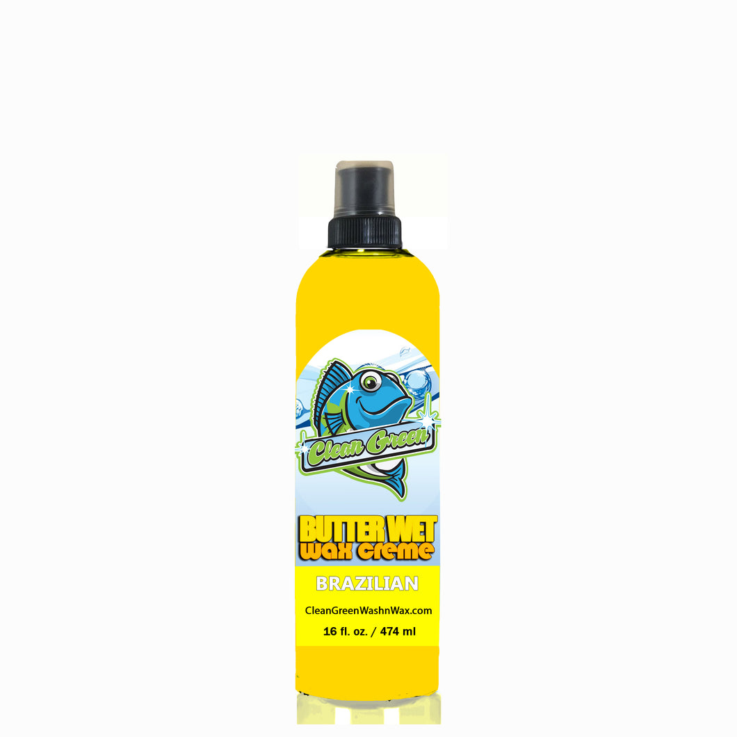 Clean Green Wash n Wax Butter Wet Wax Creme 16 oz