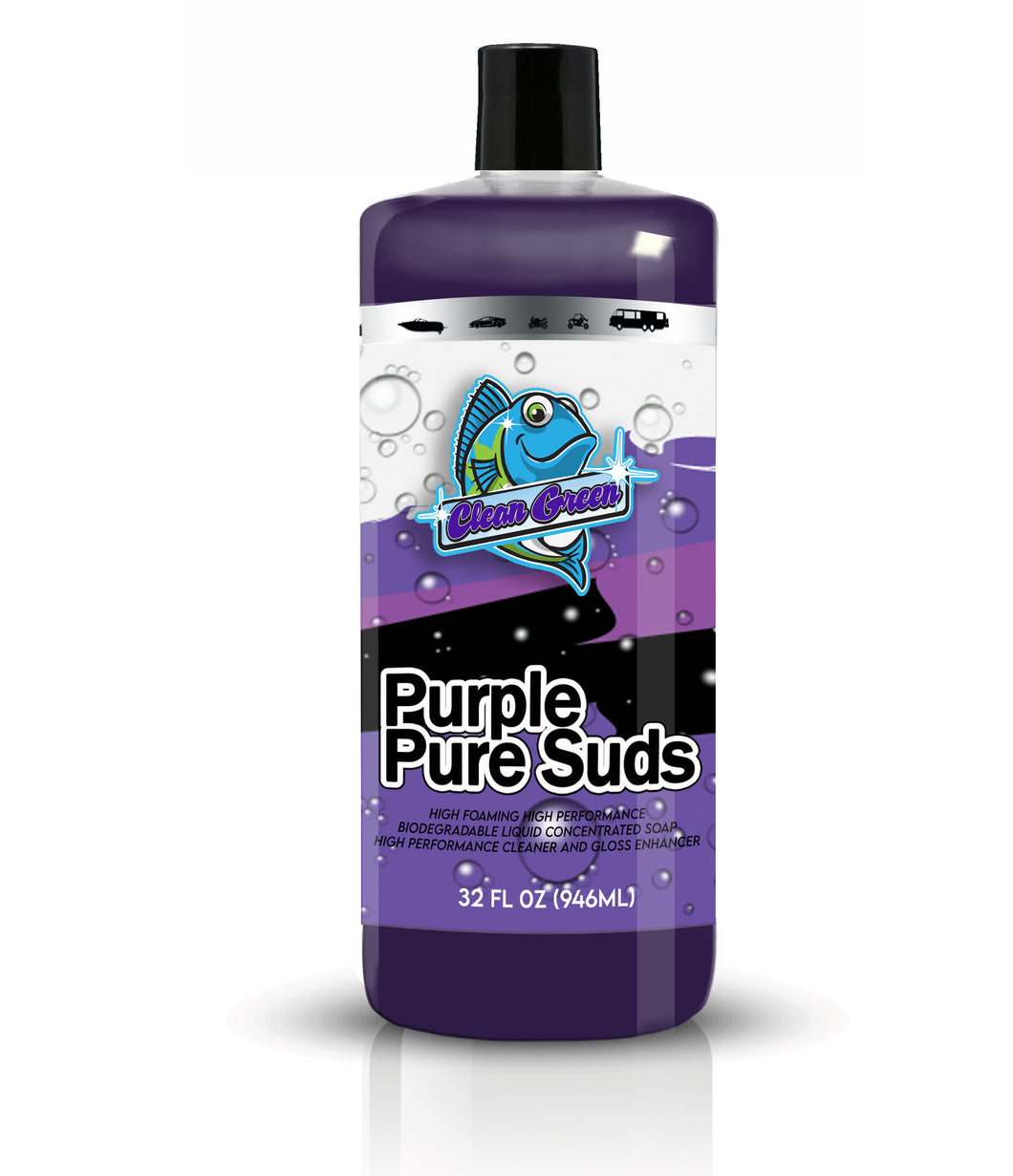 Clean Green Purple Pure Suds 32 oz Concentrate 640:1
