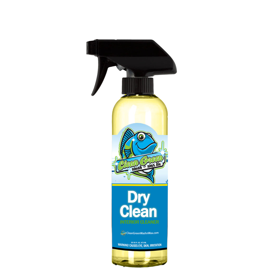 Clean Green Wash & Wax Dry Clean Interior Cleaner 16 oz Concentrate 30:1