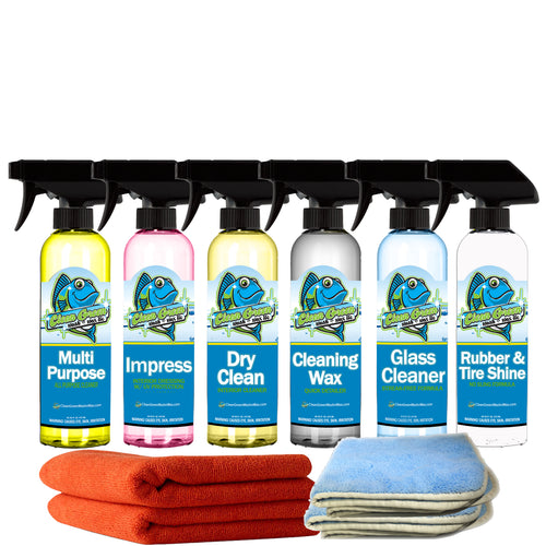 Clean Green Wash & Wax Waterless Detail Kit